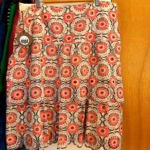 Eva Franco tiered lace skirt NWT